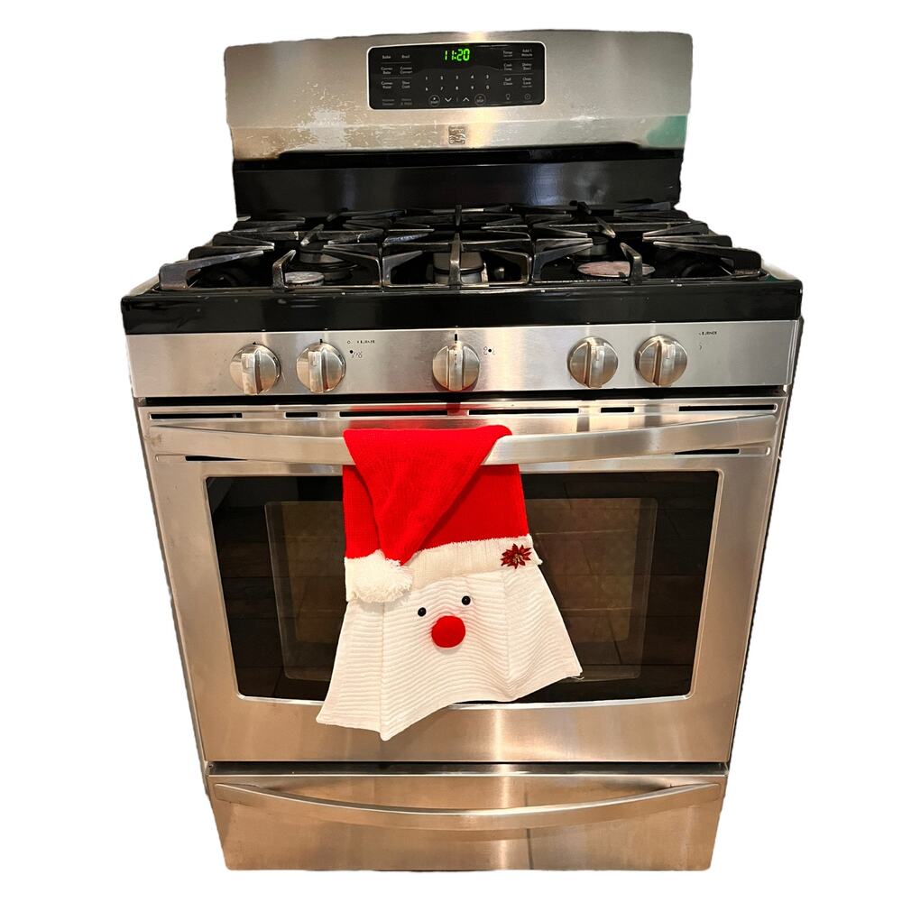 16 X 16 Santa Claus Hanging Hand Towel Decorative Christmas Kitchen Handmade